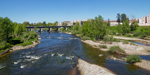 Panorama sur la Loire &agrave; Montrond les Bains