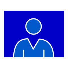 Solid Online Teacher Icon