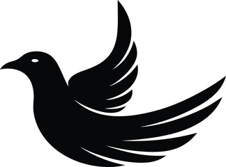 Obraz premium A Digitally Created Illustration Of A Bird In Flight Using Vector Graphics