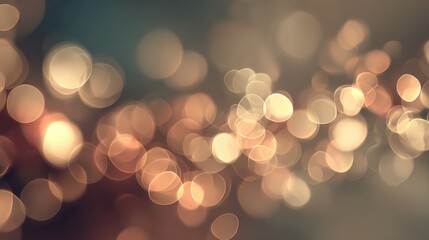 Abstract blurred background with glowing light bokeh effect in warm tones creating a dreamy and elegant atmosphere for creative projects