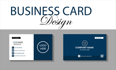 business card. professional business card, Morden business card, Business card design clean template vector design double-sided creative business card

