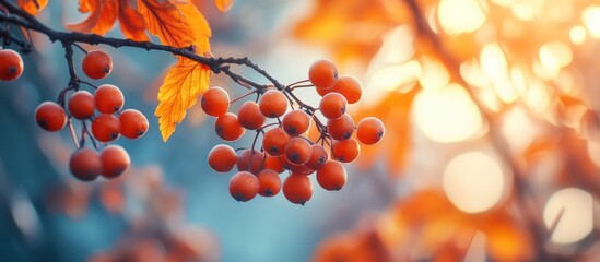 Rowan Berry Autumn Branch