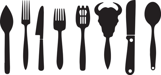 Would you like me to generate a similar descriptive string for a different set of kitchen utensils?