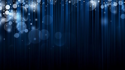 Abstract blue background featuring blurred lights and a bokeh effect creating a dynamic and ethereal aesthetic
