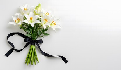 Traditional Funeral Bouquet Fresh White