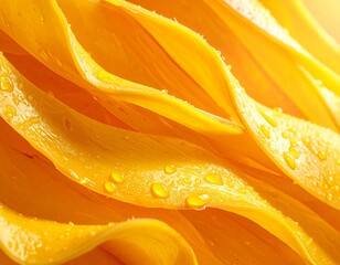 Organic Mango Peel Surface under Gentle Sunlight