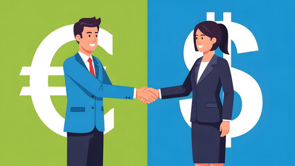 Global Currency Exchange: Euro and Dollar Partnership