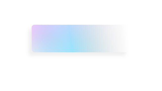 Gradient rectangle shape on transparent background