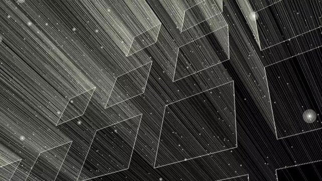 Futuristic matter energy beam transporter sci-fi abstract rotating background