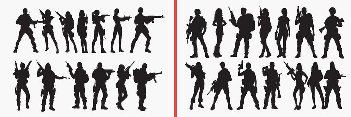 police silhouette vector, security people black silhouettes, law enforcement illustration set, guard officer outline art, authority vector collection, police icon set, uniform clipart silhouettes, saf