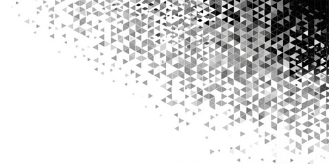 Abstract geometric triangle pattern background isolated on white background, illustration