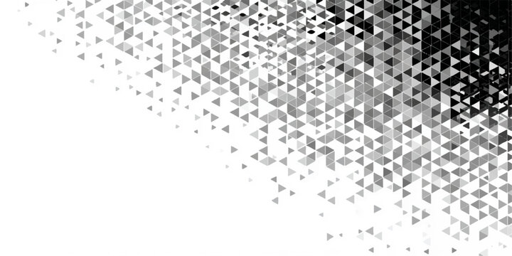 Abstract geometric triangle pattern background isolated on white background, illustration
