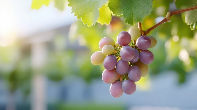 Harvesting ripe grapes from the vineyard under the warm sun - Powered by Adobe