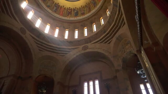 The interior of the Church of St. John the Baptist in Armenia