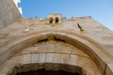 Old stone wall in jerusalem