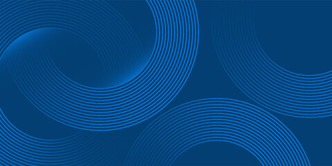 Abstract blue glowing geometric lines modern shiny blue circle lines pattern. Suit for cover, banner, brochure. Vector Eps 10