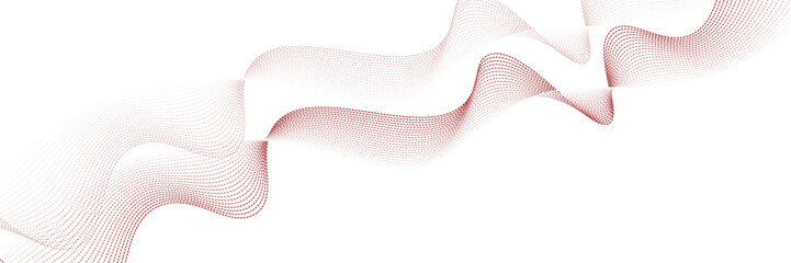Red stripes on a white background. Creative line art. Red waves with lines. Curved wavy line, smooth stripe. vector Eps 10