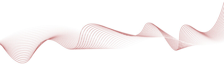 Red stripes on a white background. Creative line art. Red waves with lines. Curved wavy line, smooth stripe. vector Eps 10