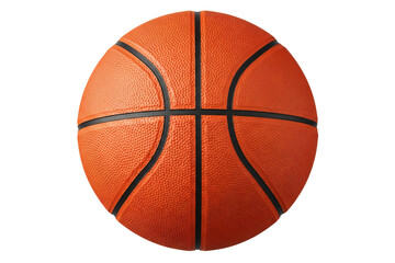 Fototapeta premium Orange basketball isolated on transparent background