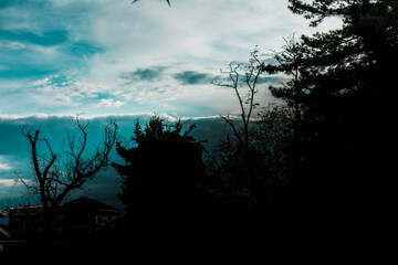 Just a cloudy evening.