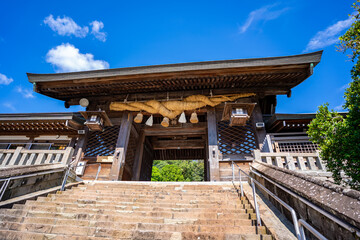 Obraz premium 諏訪神社の大門の風景（長崎市）