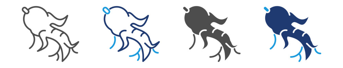 Obraz premium ginseng icon sheet with multi style