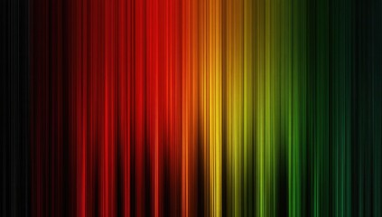 Vertical stripes in a spectrum of colors, transitioning from red to green with darker edges