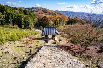 星神社の随神門の風景（岡山市北区）