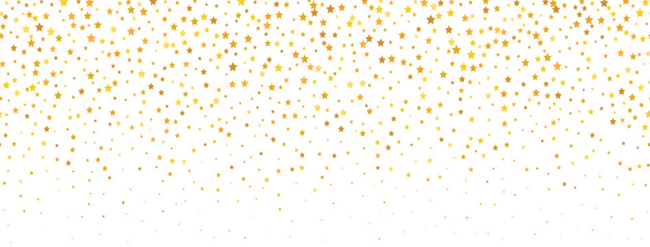 gold falling down confetti background repeated golden 