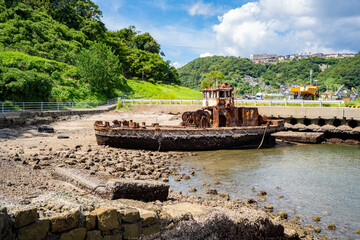 鼠島公園の銀杏丸の風景（長崎市）