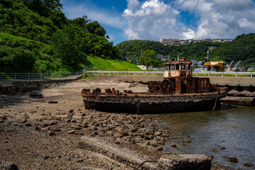 鼠島公園の銀杏丸の風景（長崎市）