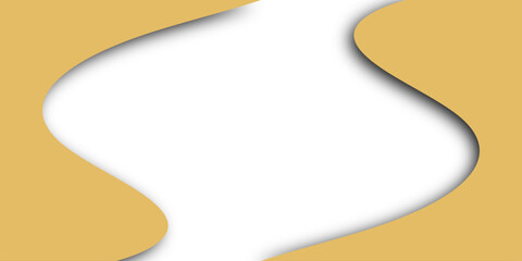 Vector abstract background illustration featuring a yellow paper sheet with a curled corner and blank copy space for a business banner or note template