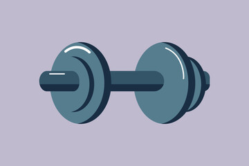 Dumbbells gym equipment. Gym property Concept. Colored flat vector illustration isolated