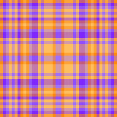 Outside check seamless background, valentine vector plaid tartan. Hippie texture fabric pattern textile in amber and indigo colors.