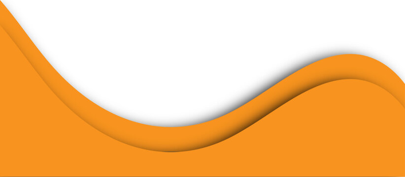 Abstract orange wave vector illustration featuring a flowing curve design with light yellow lines on a decorative pattern backdrop for a business card template or art wallpaper - Powered by Adobe