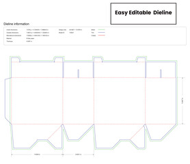 double open lock bottom box dieline template box dieline die lines packaging custom dieline  box cardboard box dieline pizza box dieline printable product packaging layout,