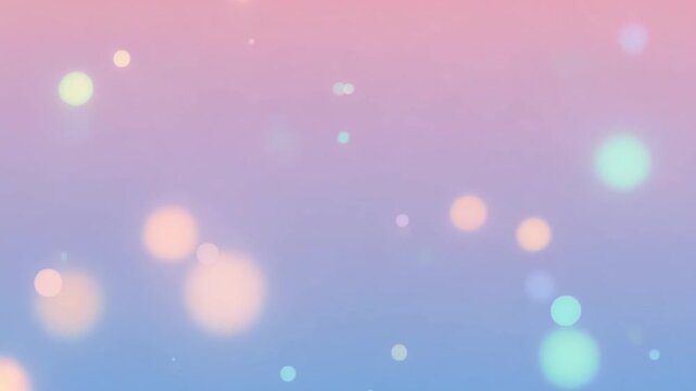 Calm pastel gradient background with soft glowing bokeh lights