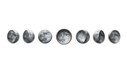 Astrology Inspired Celestial Moon Phases Minimal Illustration