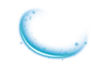 Green Blue Neon Swift PNG Transparent, Glowing Neon Light Swoosh Trail Overlay Effect, Futuristic Motion Curve Wave Blur Sparkle Energy Line for Abstract Background, Speed Design, Digital Art