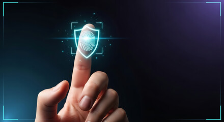 Fingerprint Scan Security Touch ID Biometrics Authentication Data Protection