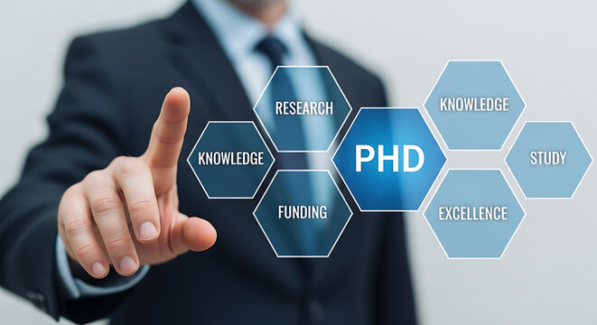 PHD Research Journey Knowledge Funding Excellence Study Academic Success Path