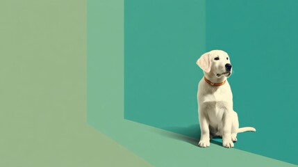 Pet Food for Sensitive Stomachs Displayed With a Puppy in a Softly Colored Setting for Emotional Comfort and Reassurance
