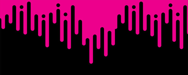 Abstract Black and pink Liquid Drip Wave Shape Vector Background