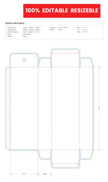 straight tuck end box with hang tab dieline template box dieline die lines packaging custom dieline  box cardboard box dieline pizza box dieline printable product packaging layout,