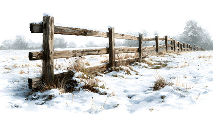 old wooden fence
