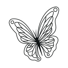 Butterfly icon vector design template