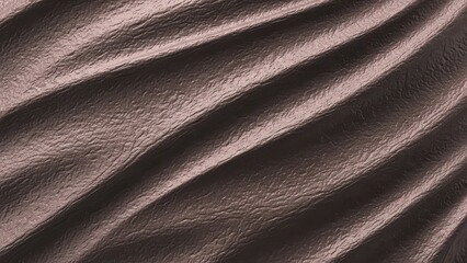 Abstract waves of a textured brown surface creating a flowing pattern