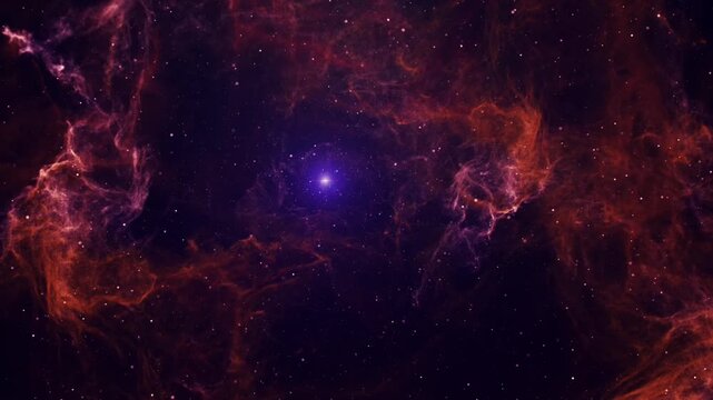Abstract space animated background