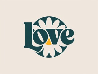 Elegant heart shape with the word love in calligraphy style vector design