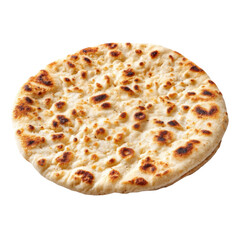 Freshly Baked Naan Bread Isolated on Transparent Background